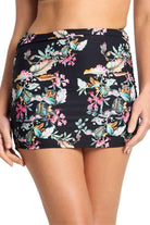 Sunseeker Viola Ruched Skirt Pant - Black.