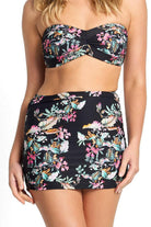 Sunseeker Viola Ruched Skirt Pant - Black.