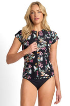 Sunseeker Viola Short Sleeve Mast Rashie - Black.