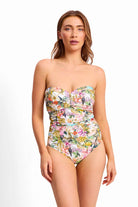 Sunseeker SS52136DDD White Lotus D-DD Wrap Bandeau One Piece