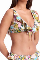 Sunseeker SS12989 White Lotus Frill Bra