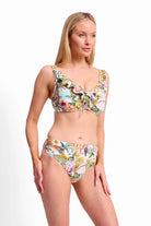 Sunseeker SS31800 White Lotus Ruched Mid Rise Pant