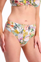 Sunseeker SS31800 White Lotus Ruched Mid Rise Pant