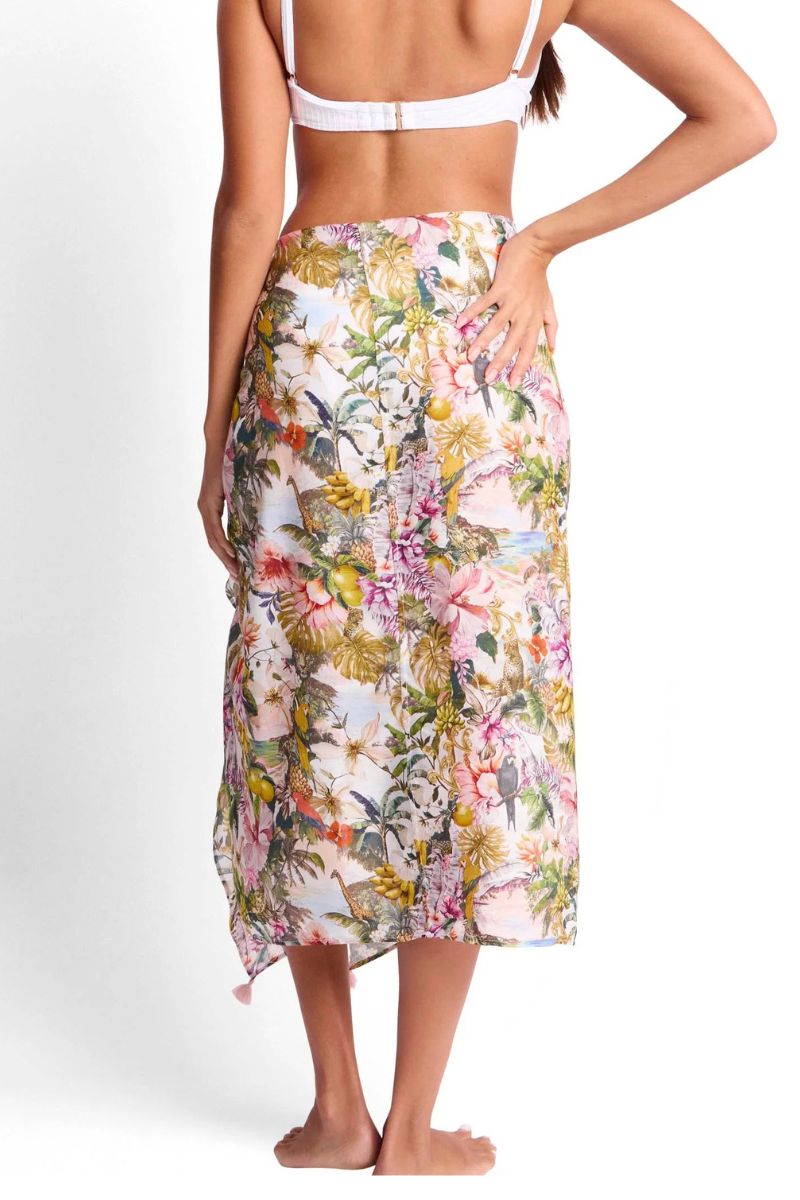 Sunseeker SS94073 White Lotus Trim Sarong
