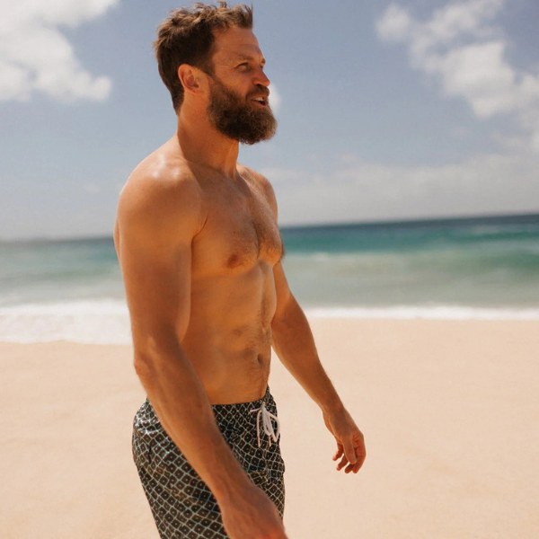 Swim Shady Evergreen Diamond Swim Shorts.