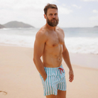 Swim Shady Mint Flare Swim Shorts.