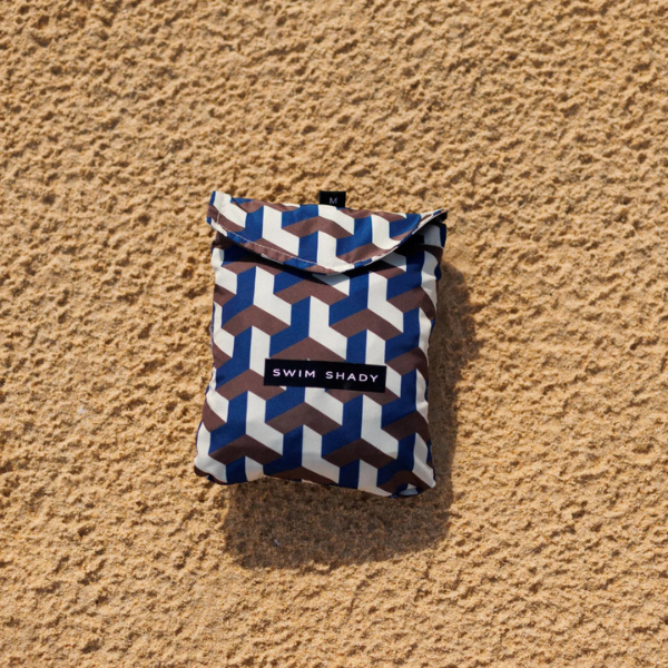 Swim Shady Cobalt Geo Swim Shorts.