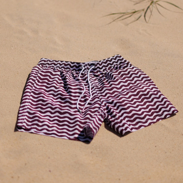 Swim Shady Maroon Tide Swim Shorts.