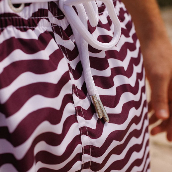 Swim Shady Maroon Tide Swim Shorts.