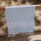 Swim Shady Ocean Current Beach Towel.