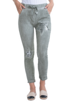 Vera May Italian Linen Pant - Khaki.