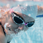 Zoggs Original Predator Reactor Smoke Lens Pink.