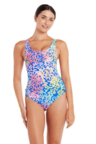 Zoggs Sea Change Ecofeel Scoopback One Piece Swimwear.