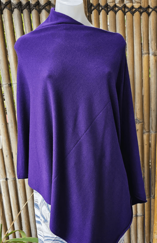 Zura Poncho Cashmere Viscose Blend - All Colours.