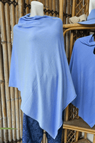 Zura Poncho Cashmere Blend lilac and purple.