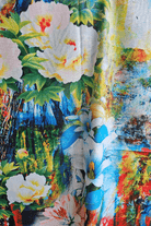 Frida Kahlo Cashmere Flowers In Hair Reversible Scarf.