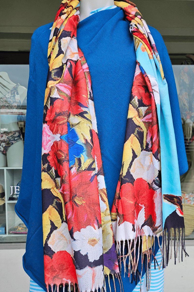 Frida Kahlo Cashmere Frida in Sunflowers.