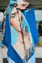 Frida Kahlo Soft Cashmere Viscose Woollen Scarf Fully Reverisble.