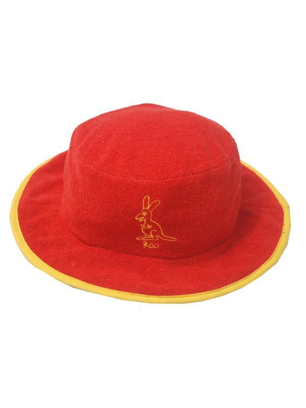 1013 Ozi Varmints Floppy Toweling Hat - SP50+ - Red (Roo) Ozi Varmints 