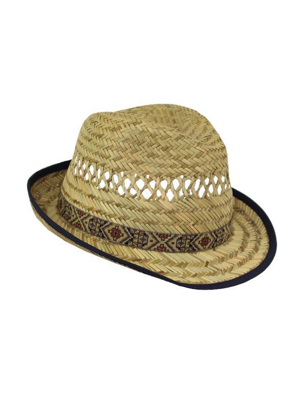 17-061S Fedora Straw Hat - Jendi Hats Jendi 