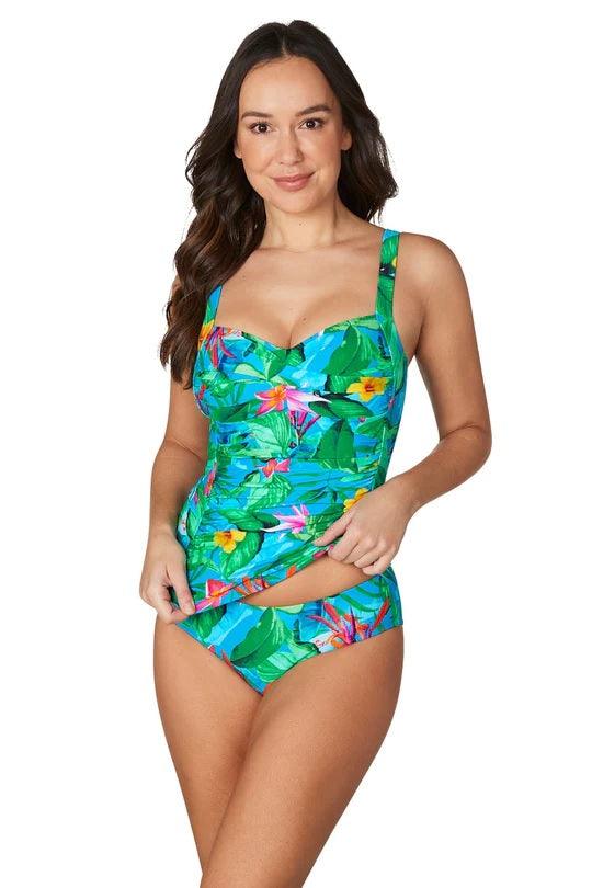 Green Oasis Joanne One Piece Swimsuit - Final Sale – Nip Tuck Swim Australia