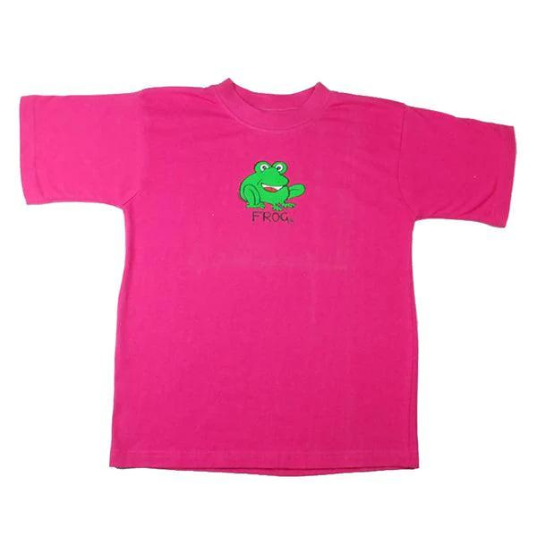 ozi varmints cotton solid t-shirt with a frog design printed in the middle of the shirt