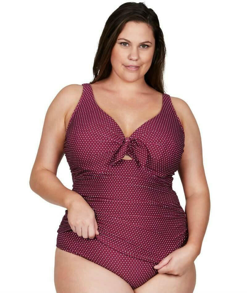 Artesands AT3774PR Polka Rococo Cezanne D-DD Cup Underwire Tankini Top.