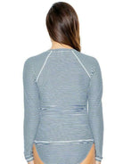 NT5058SO Nip Tuck Zip SPF50+ Long Sleeve Stripe Rash Vest - Bond Eye.