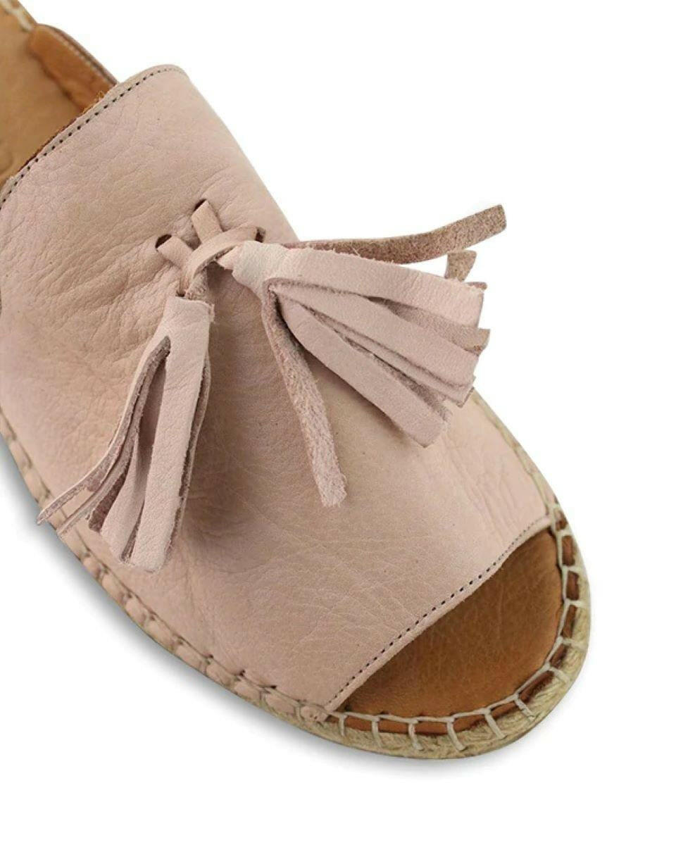 Bueno Keilor Cameo 20WJ0311 Plain Espadrillas Leather Shoes.