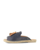 Bueno Rogue Navy Coconut 20WJ0311 Plain Espadrillas Leather Shoes.