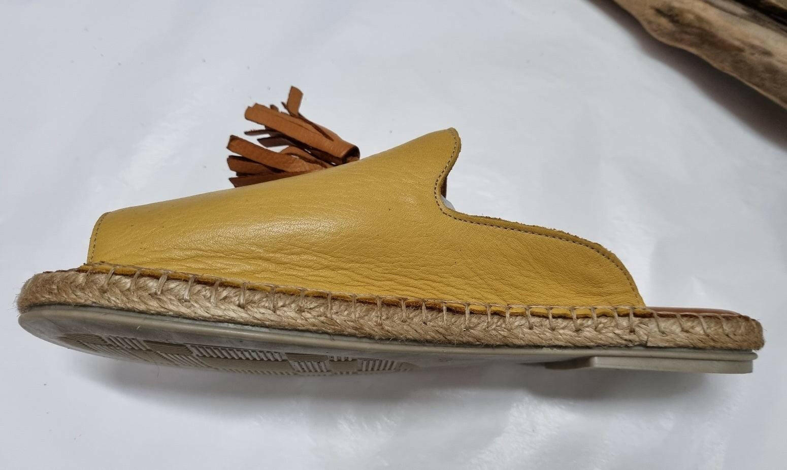 Bueno Rogue Noche Coconut 20WJ0311 Plain Espadrillas Leather Shoes.