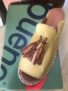 Bueno Rogue Noche Coconut 20WJ0311 Plain Espadrillas Leather Shoes.