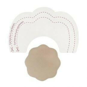 Bye Bra Adhesive Breast Lift Tape Cup A–C with Silicone Nipple Covers.