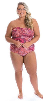 Capriosca Bohemian Sunset Bandeau One Piece.