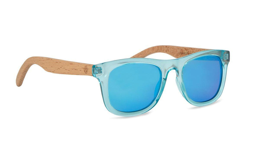 Chanj Kids Sunglasses Blueys Sustainable Sunglasses Handcrafted FSC Wood Sunglasses CHANJ 