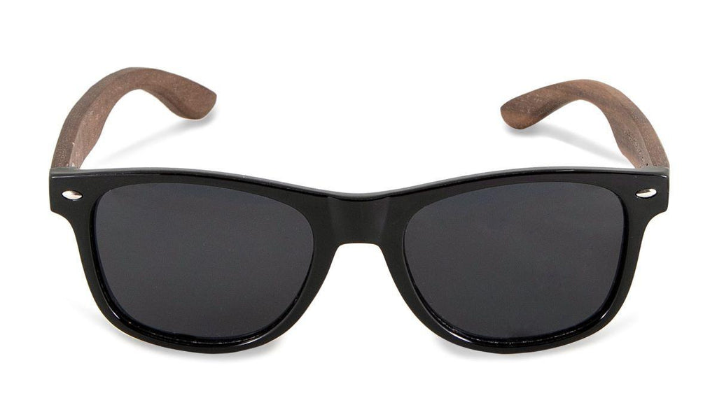 Chanj Sunglasses Bondi Black Sustainable Sunglasses Handcrafted FSC Wood Sunglasses CHANJ 