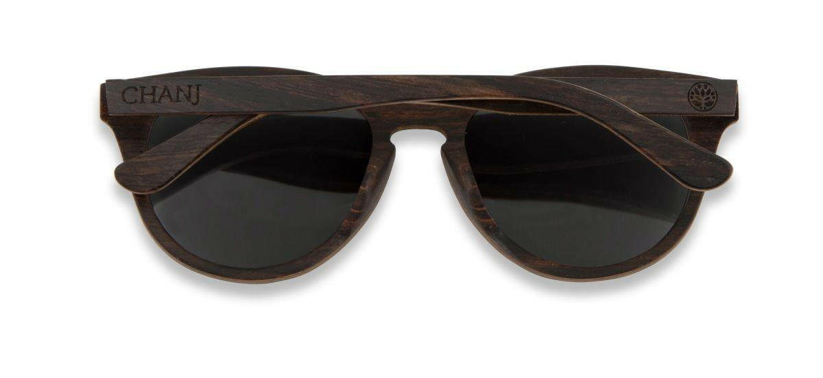 Chanj Sunglasses Balmoral Sustainable Sunglasses Handcrafted FSC Wood.