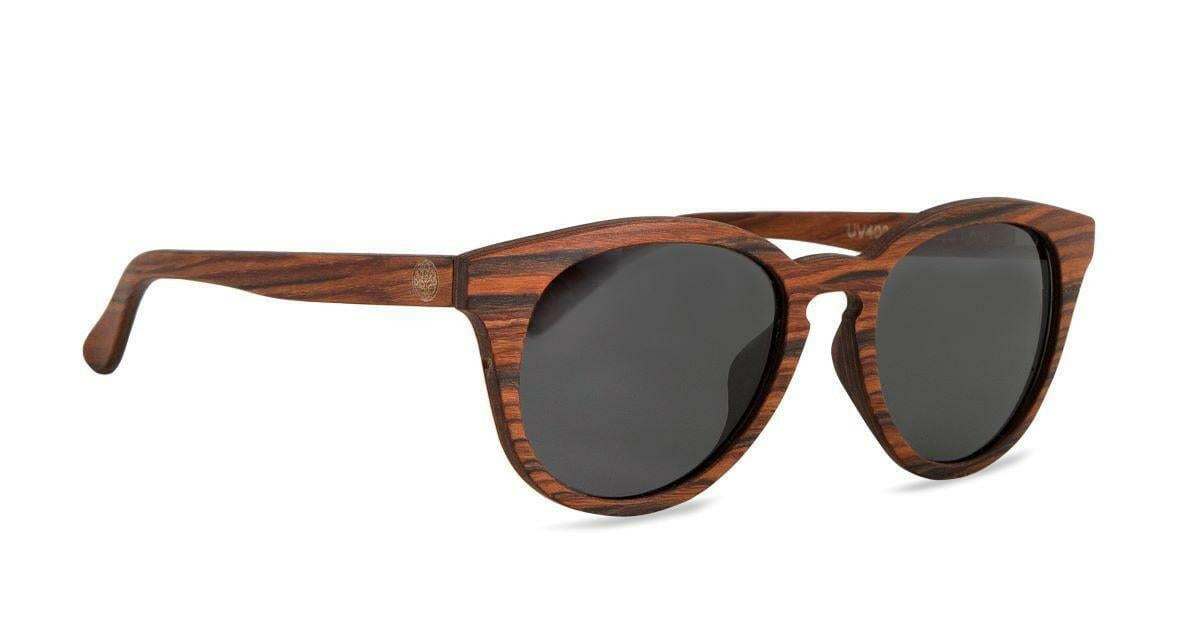 Chanj Sunglasses Byron Sustainable Sunglasses Handcrafted FSC Wood.