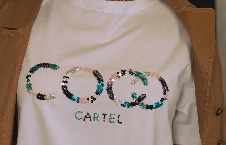 Coco Cartel LP1351 Most Loved Tee Hand Beaded - Hot Seller T-Shirts Refuge Denim 