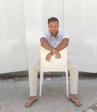 Damien Hall Original Signature Gold Badge Thongs - Flip Flops.