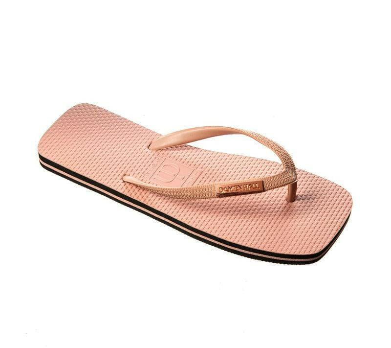 Damien Hall Original Signature Gold Badge Thongs - Flip Flops.