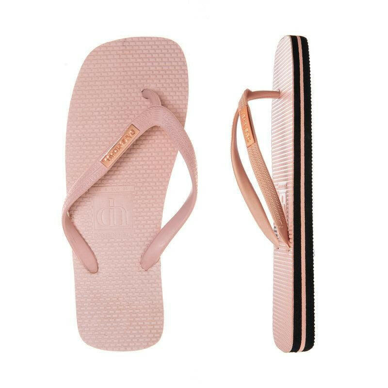 Damien Hall Original Signature Gold Badge Thongs - Flip Flops.