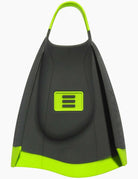 DMC Fins  ELITE Max Charcoal Fluro Green Double Rail - Swim Fins.