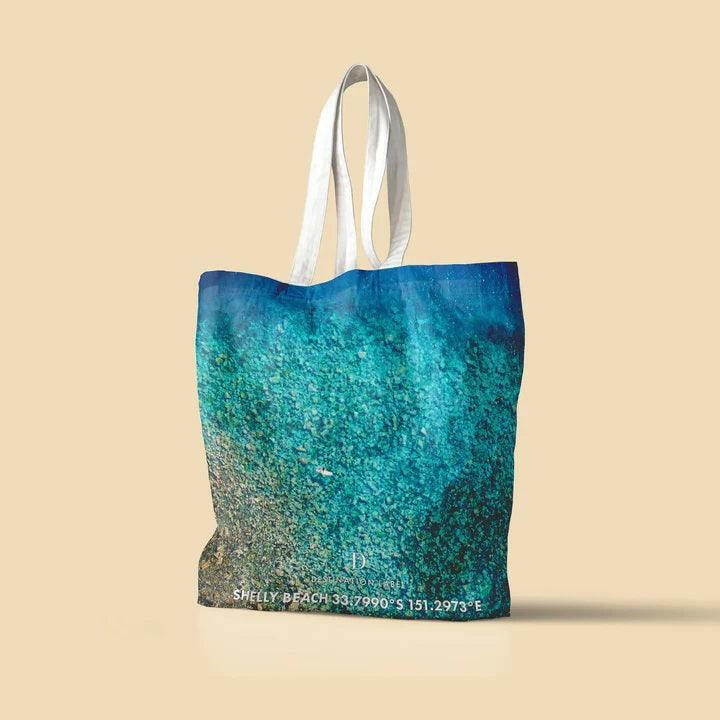 Destination Label Shelly Boulders Tote Bag.