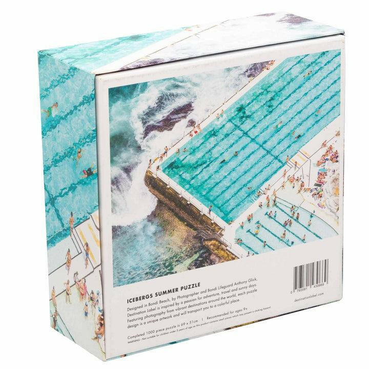Destination Label Bondi Beach-Icebergs Summer 1000pc Puzzle.