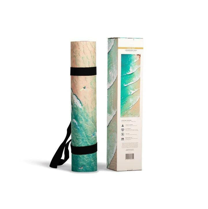 Destination Label Longboard Lines Yoga Mat.