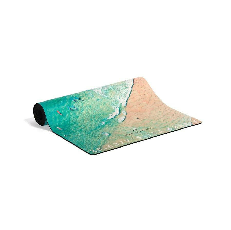 Destination Label Longboard Lines Yoga Mat.