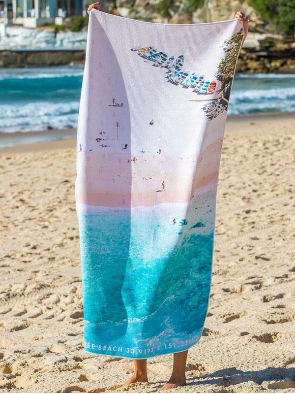 Destination Towels - Coogee Boats sand free beach towel Towels Destination 