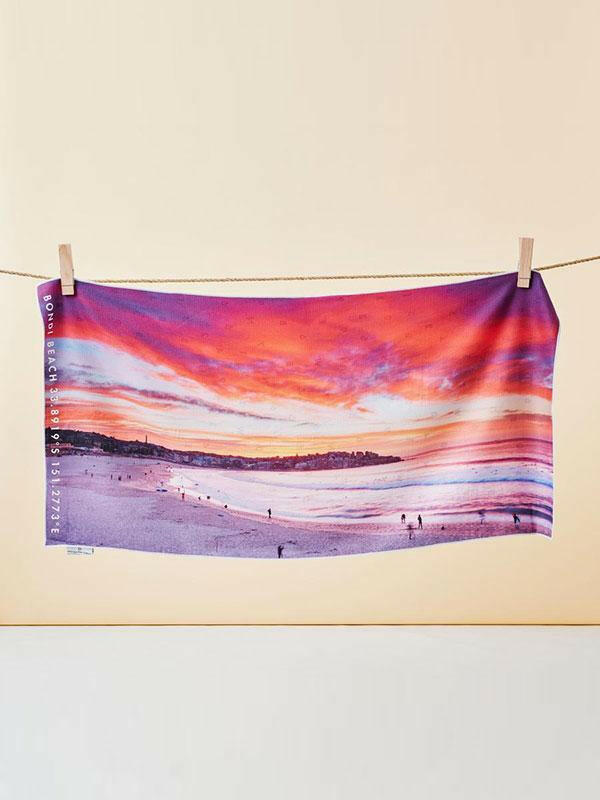Destination Towels - Bondi Inferno sand free beach towel.