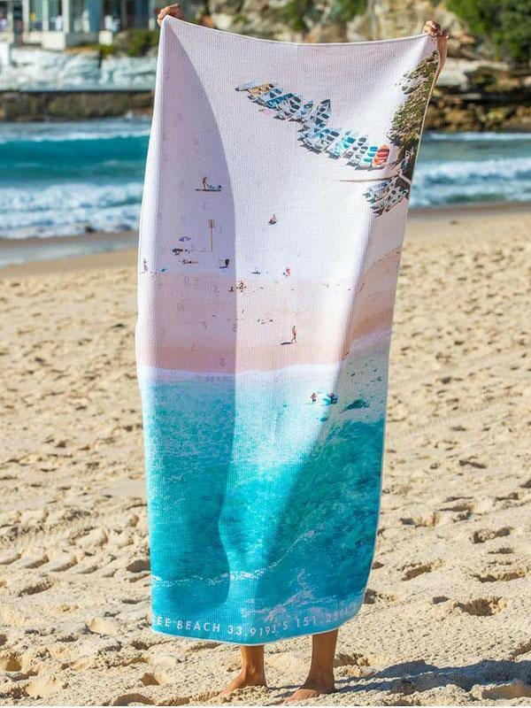 Destination Towels - Coogee Boats sand free beach towel.